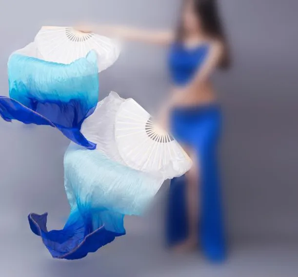 Hot Sell Cheap Kids Women Belly Dancing Fan Veils 1 Pair Gradient Color Dancer Practice Long Props 120cm/150cm/180cm | Тематическая