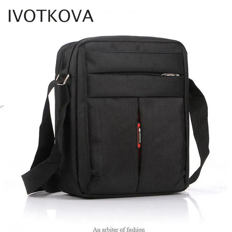 IVOTKOVA Fashion Solid Nylon Messenger Satchel Bags Buckle Casual Shoulder Bag Trend Simple Pack for Men Women Handbags | Багаж и сумки