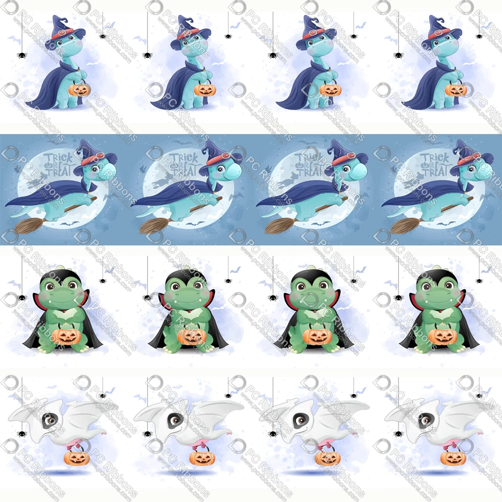 

Лента Полиэстеровая корсажная с динозаврами для упаковки подарков, 16-75 мм