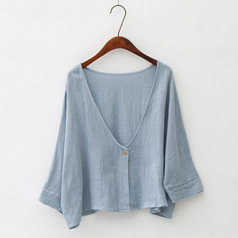 Новая Осенняя Женская куртка на одной пуговице Повседневный хлопковый льняной