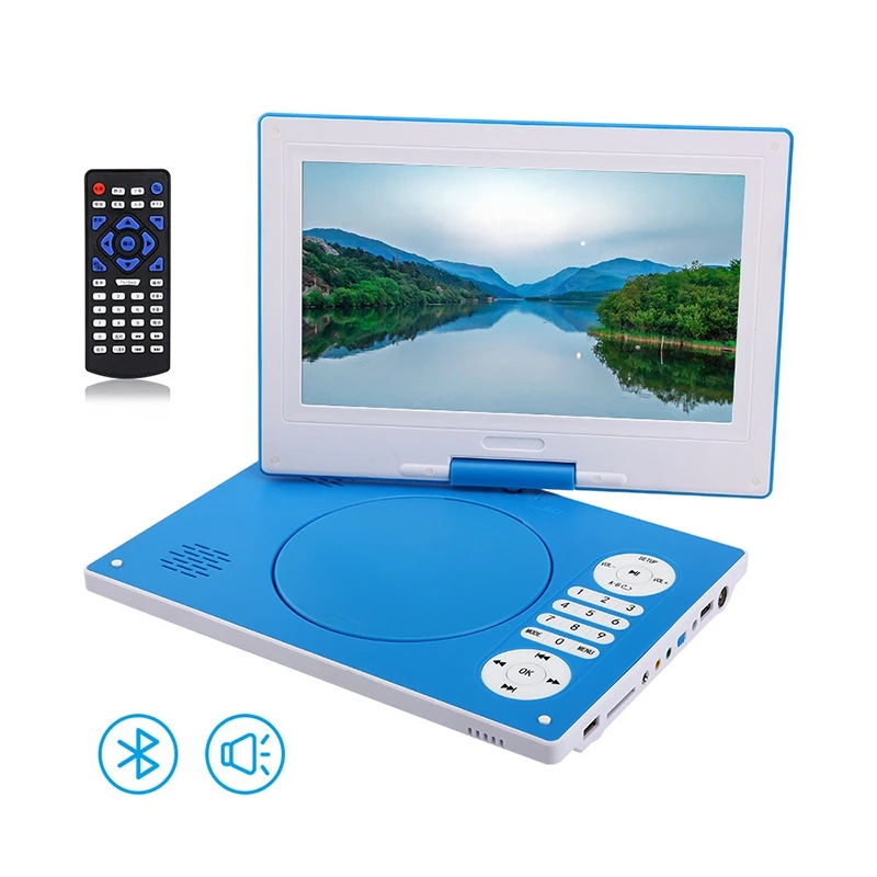 Ffyy Hd 10 1インチホーム車のbluetooth Dvdプレーヤーポータブルvcd Cdゲームプレーヤー充電式バッテリーミニスイベルsn 米国プラグ 25 Off