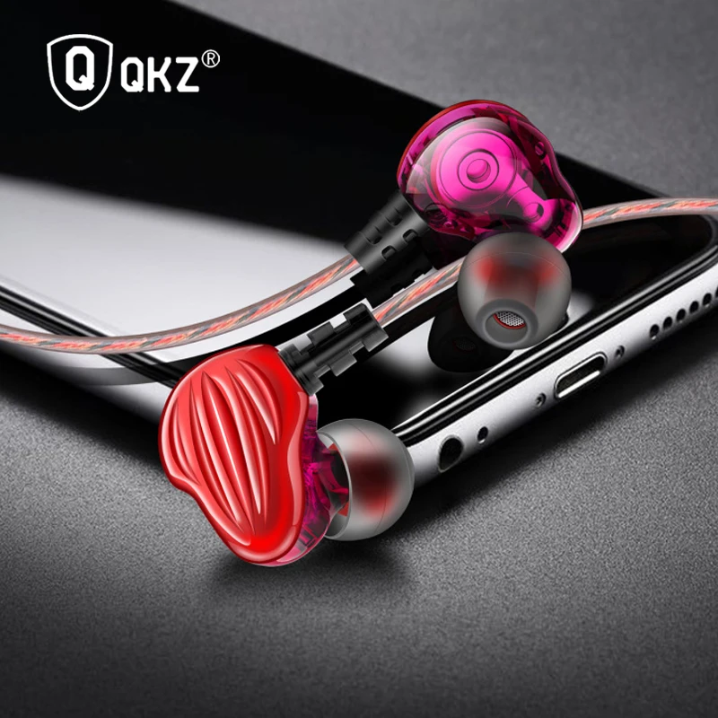 

Спортивные проводные наушники Qkz Ck4, Внутриканальные наушники, Четырехъядерные, двойные динамики, Hi-Fi наушники с тяжелыми басами, проводные ...