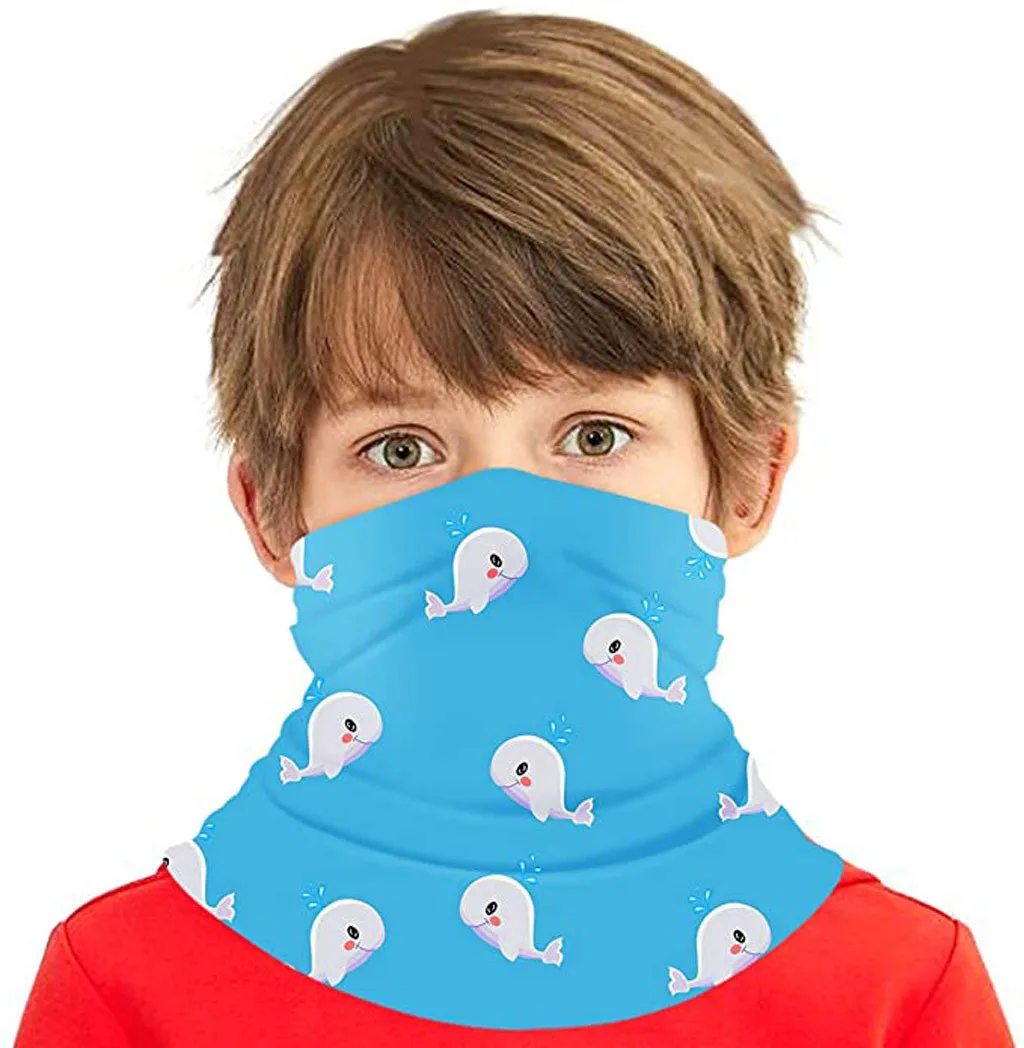 

1Pc Children Outdoor Cycling Head&Neck Mask Stretchable Wind/Dustproof Comfortable Soft Mouth Cover Cycling Accessories 4 Colors