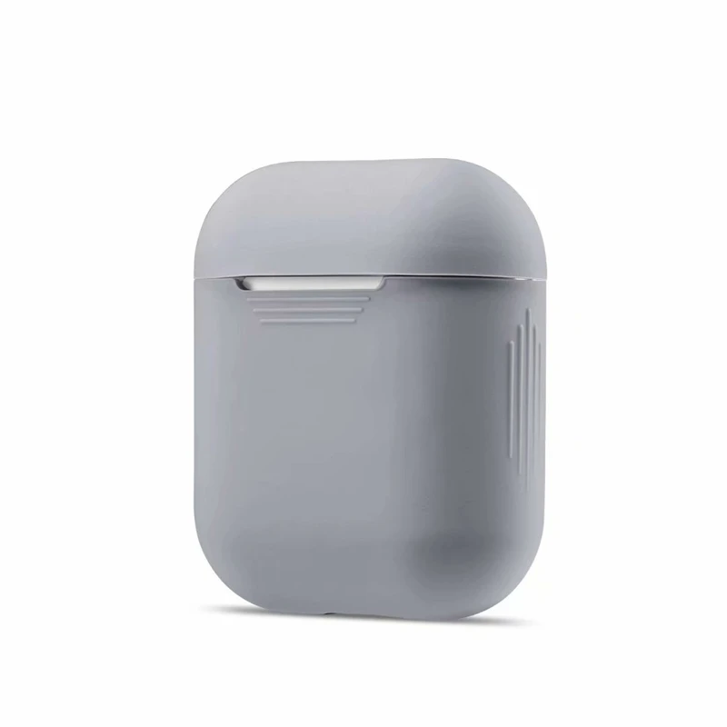 Цвет Мягкая силиконовая гарнитура чехол для AirPods 1/2 зарядка наушников с откидной крышкой