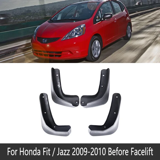 

4 шт. задние брызговики для Honda Fit Jazz 2009 2010 2011 2012 2013, брызговики, брызговики, защита автомобильных аксессуаров