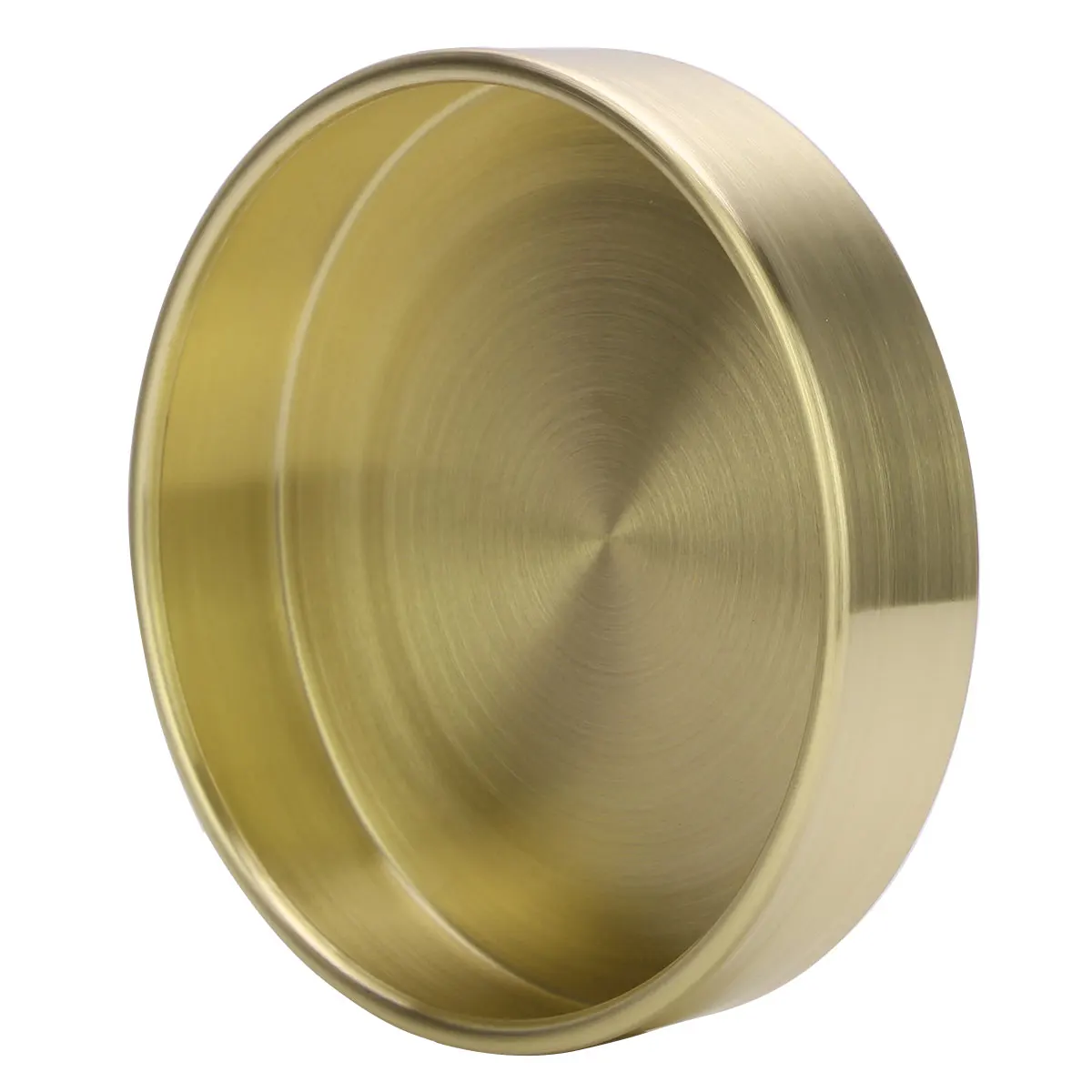 Поддон для хранения мелких предметов круглый металлический лоток из латуни/меди