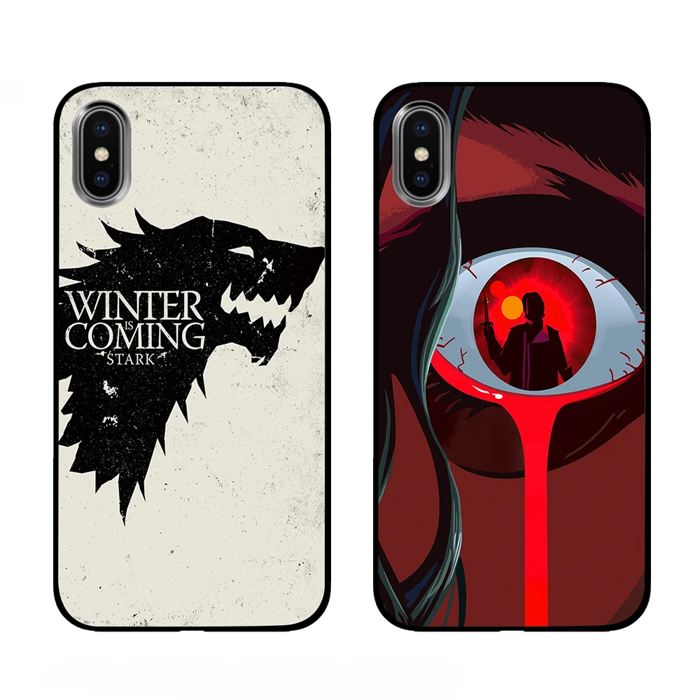Awesome Black TPU For iPhone 5 5S SE 6 6s 7 8 Plus X XS Max XR Phone Cases | Мобильные телефоны и аксессуары