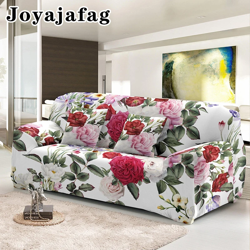 

Эластичный чехол для дивана с цветочным рисунком для гостиной, моющийся Полностью покрывающий секционный чехол для угловой кушетки, L-образные Чехлы, Прямая поставка