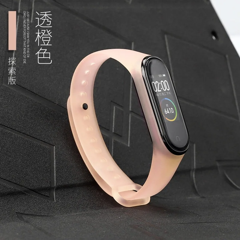 Браслет для Xiaomi mi Band 4 3 ремешок для спортивных часов Силиконовый браслет для Xiaomi mi Band 3 Аксессуары mi band 3 браслет - Цвет ремешка: orange