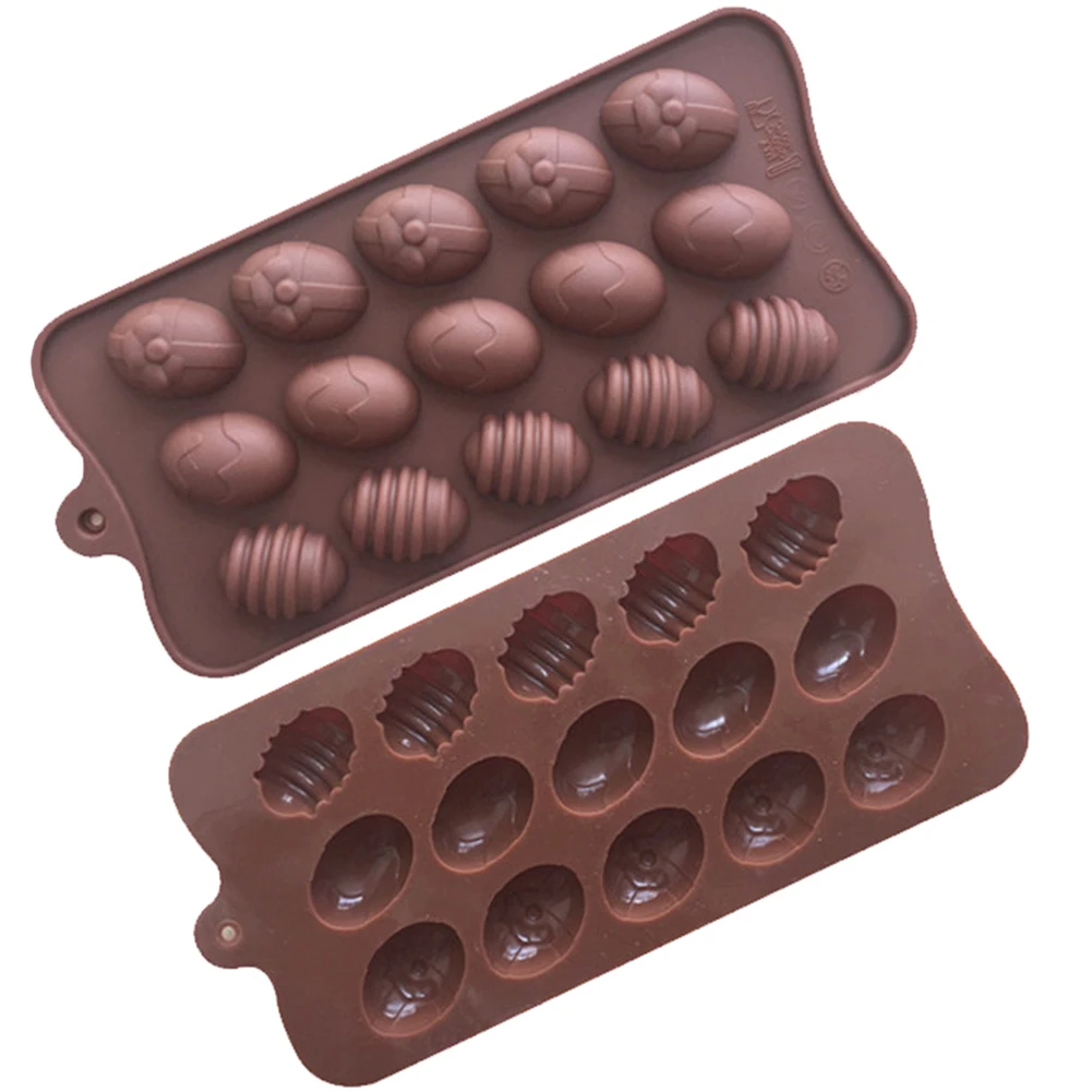 

Non Stick Silicone 15 Cells Egg Chocolate Mold Easter Home Cake Baking Ice Fondant Sugar Tool Decoration Kitchen Accessories