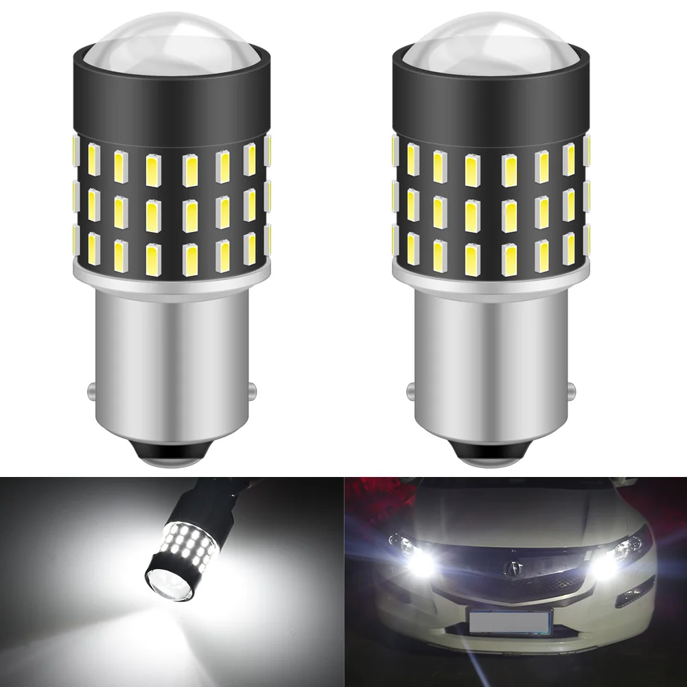 2Pcs Canbus P21W LED 1156 T20 W21/5W 7443 P21/5W W21W Car DRL Light For Mazda 3 6 CX-5 323 5 CX5 Mitsubishi Outlander ASX Galant