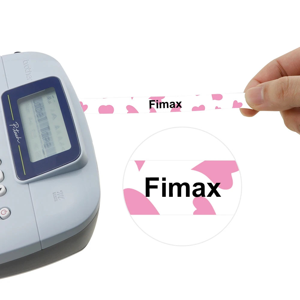 Fimax M-K231 для Brother P-touch M type лента для этикеток MK231 M-K631 MK221 M-K431 M-K131 Brother P-touch лента для печати этикеток