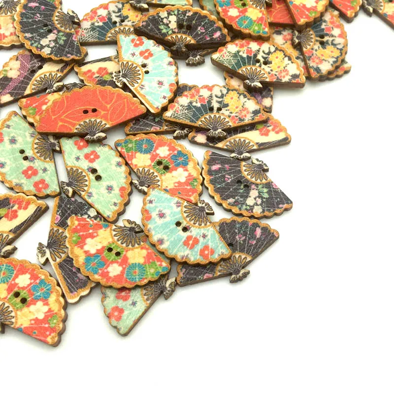 50 шт. деревянные пуговицы в японском стиле 30 х18 мм | Дом и сад