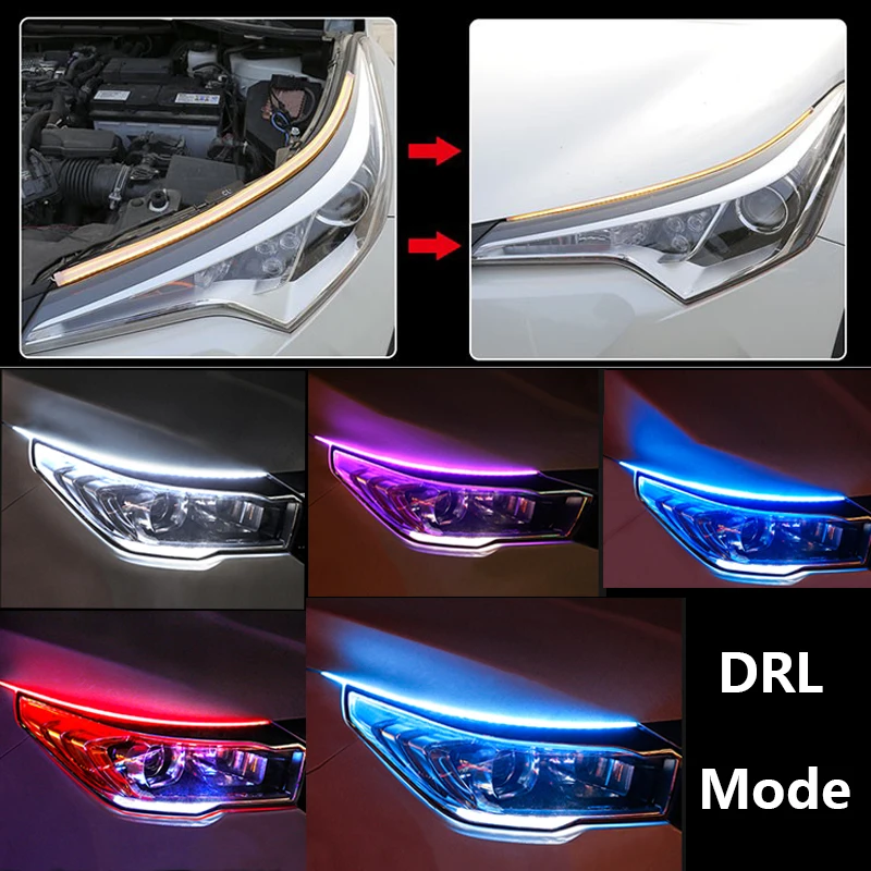 Светодиодная лента DRL для Kia Forte 2011- 2017 2018 2019 2020 динамический сигнал поворота 2 шт. |