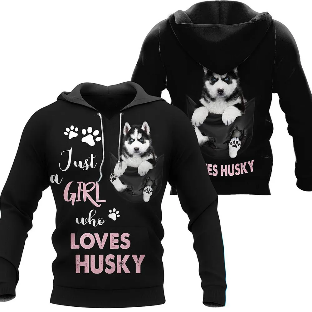 

Свитшот мужской с длинным рукавом, милый топ Хаски с 3D принтом, повседневная толстовка на молнии в стиле Харадзюку, худи унисекс, уличная оде...