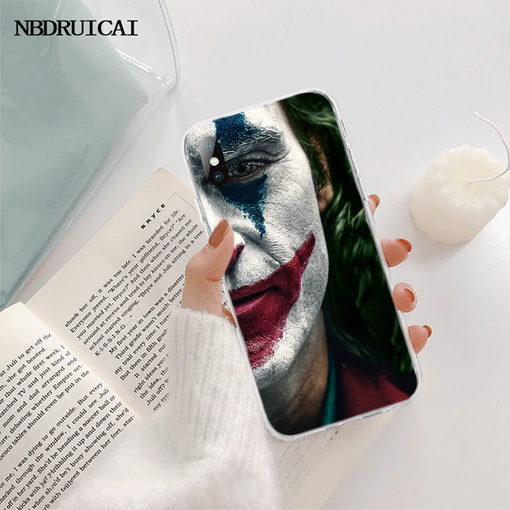

NBDRUICAI 2019 Joker Joaquin Phoenix movie Soft Silicone Phone Case for iPhone 11 pro XS MAX 8 7 6 6S Plus X 5S SE XR cover