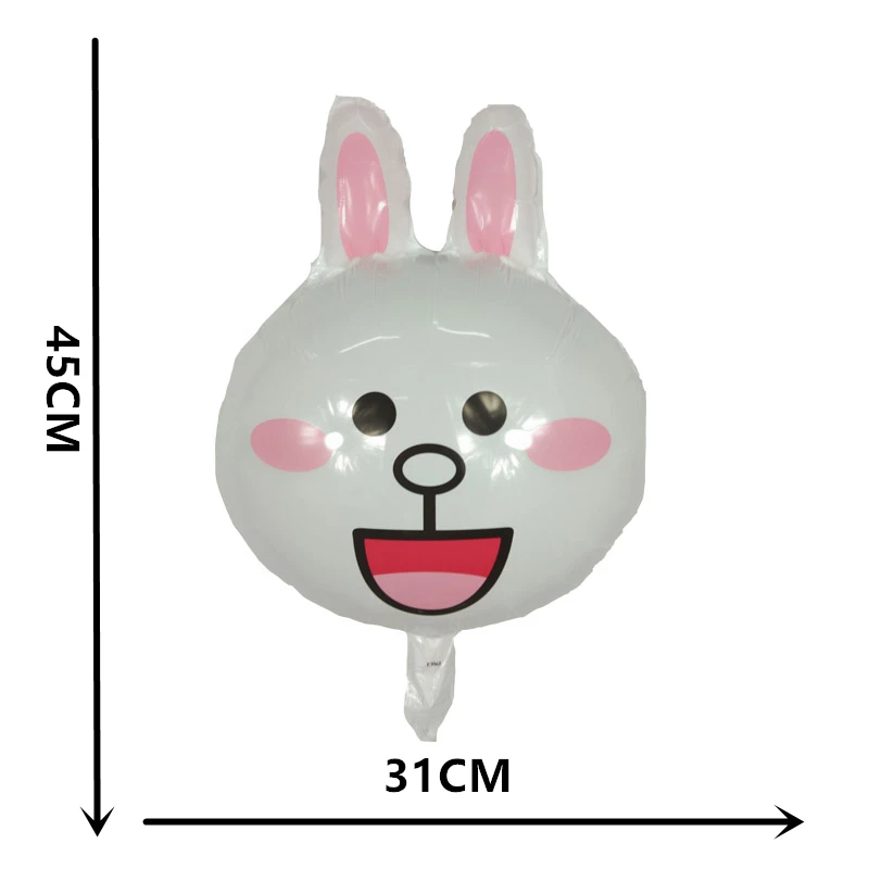 bunny Воздушные шары, 1 шт., единорог, все для праздника, для взрослых, мультфильм, анимал, баллоны из алюминиевой фольги, год, ация - Цвет: bunny