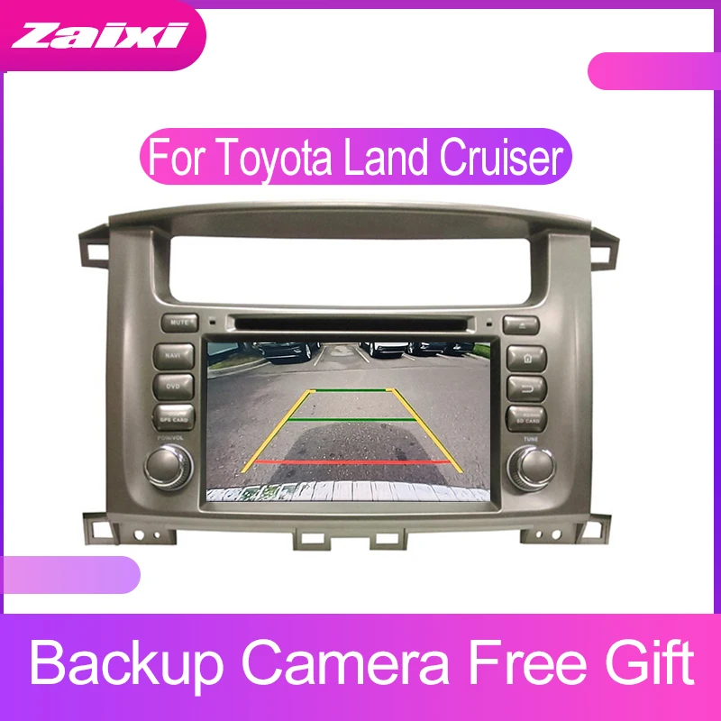 ZaiXi 2 DIN Android Сенсорный экран для Toyota Land Cruiser 100 2002 ~ 2008 автомобильный мультимедийный