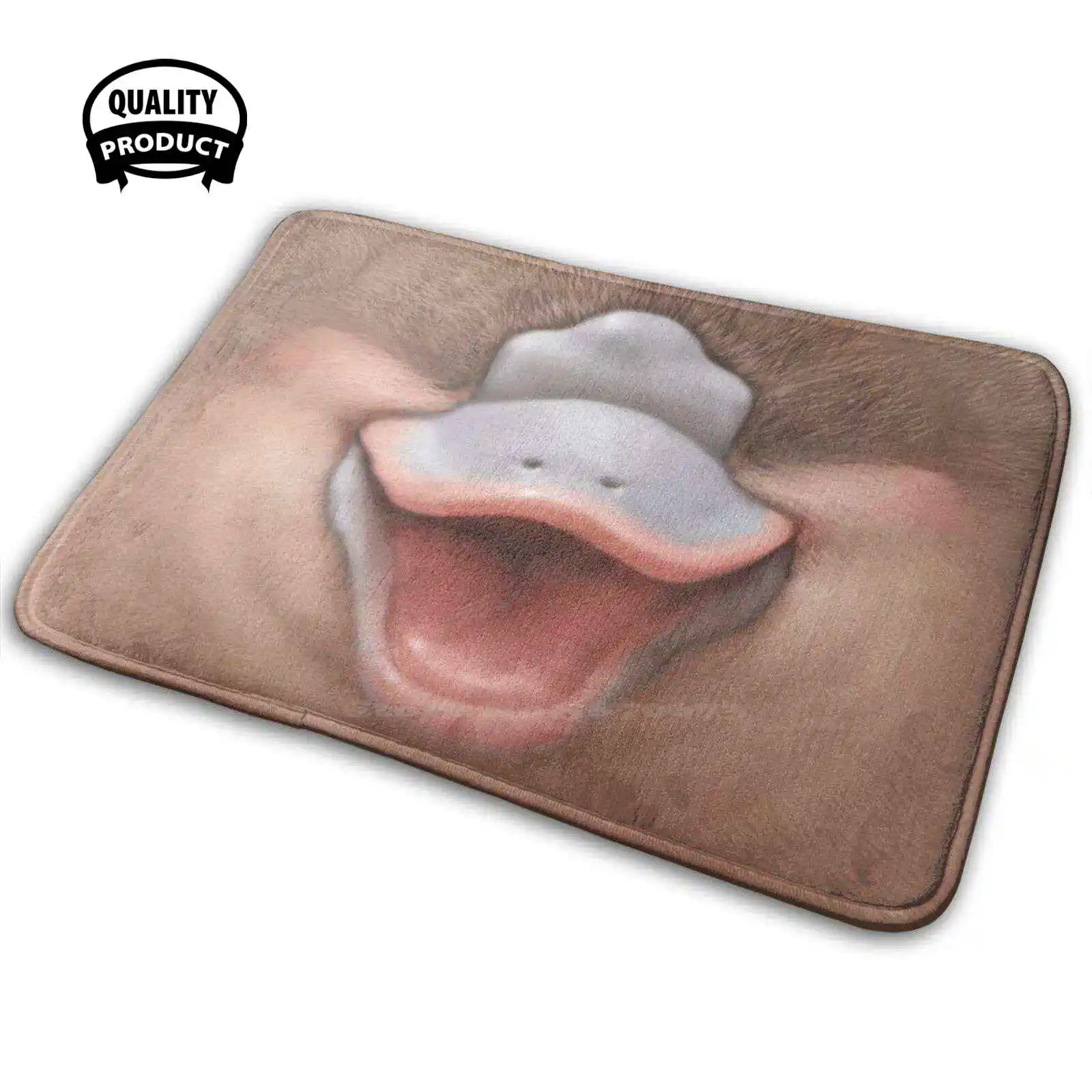 Удобный коврик для двери с забавным лицом подушка рта милая утка конос лицо