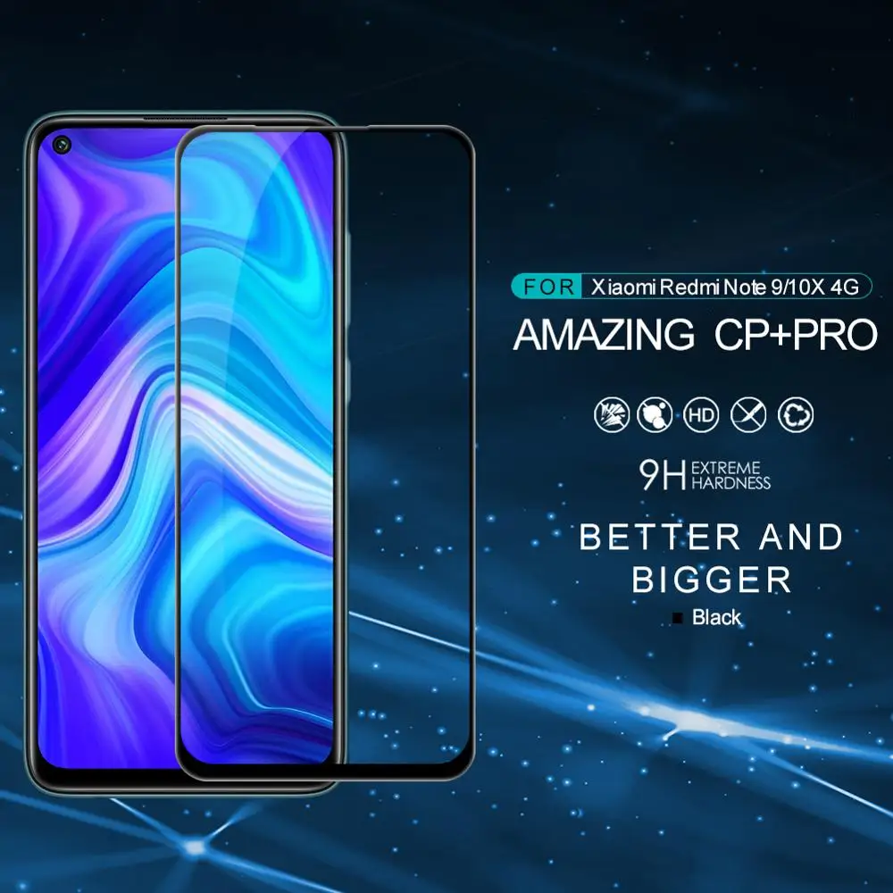 Стекло NILLKIN для Xiaomi Redmi Note 9 7 8 9s Pro Max закаленное стекло Amazing CP + полноэкранная