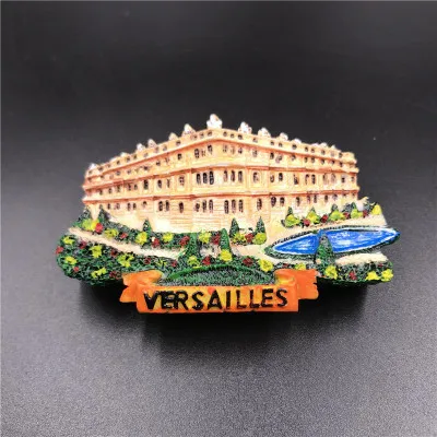 France VERSAILLES Прямая поставка 3d магнит-наклейка на холодильник креативный Дубай Версаль греческий Венский туристический сувенир холодильник стикер s украшение дома - Цвет: France VERSAILLES