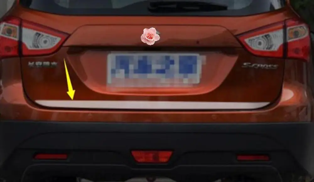 Задняя дверь нижняя крышка молдинговая отделка задней двери из нержавеющей