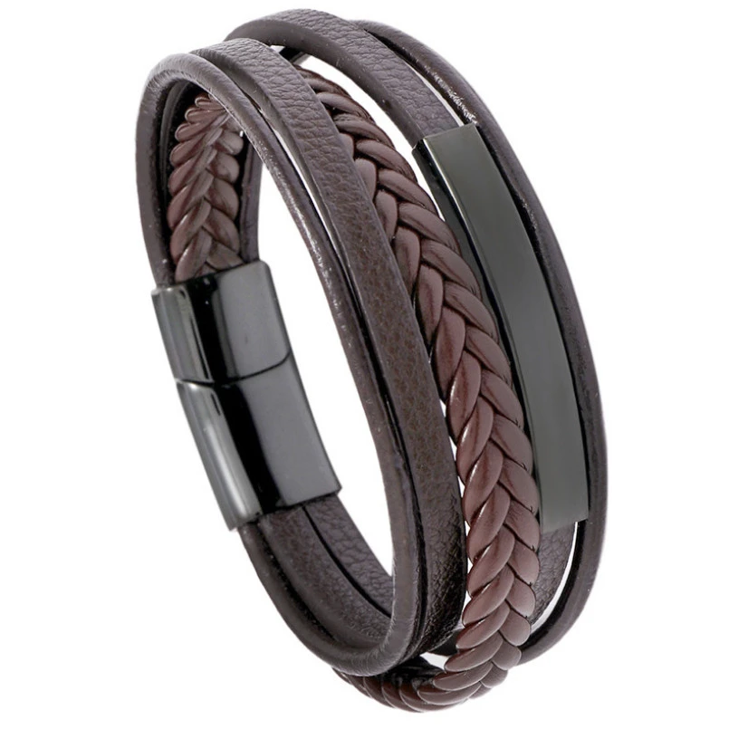 Модный винтажный браслет-талисман в стиле панк из нержавеющей стали манжеты