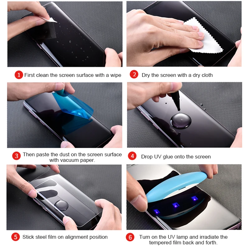 KISSCASE УФ закаленное стекло для Samsung Galaxy S20 ультра 100D полный жидкий экран протектор