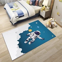 cartoon astronaut carpet childrens room bedroom bedside mats childrens carpet anti slip and dirt resistant thickened flannel