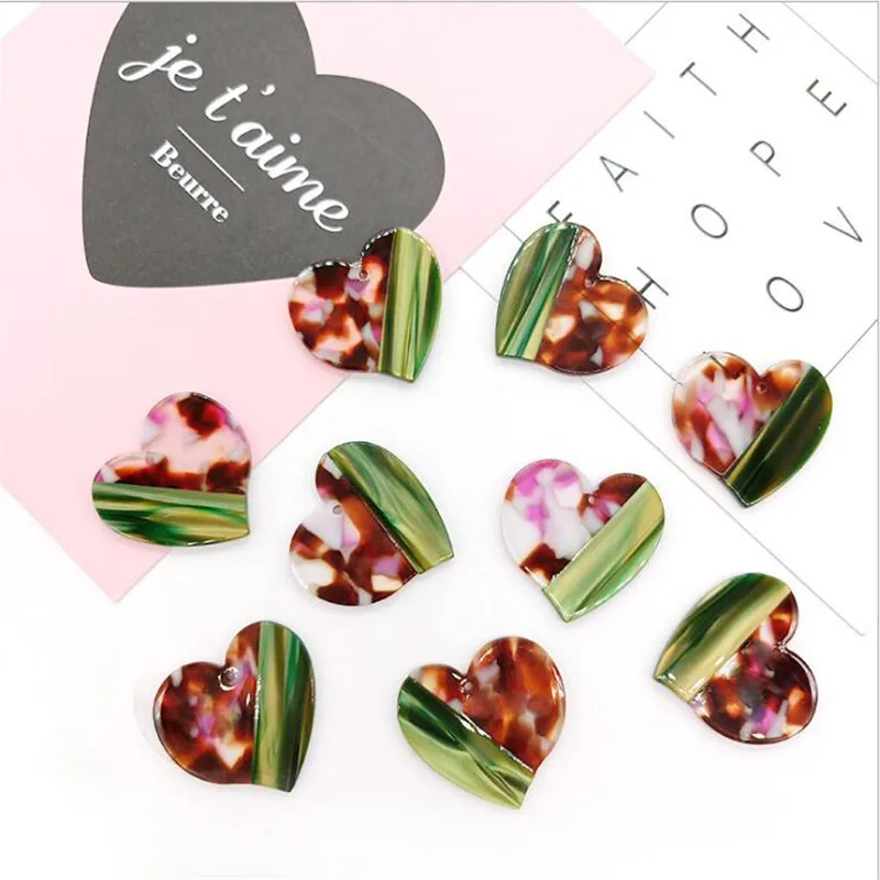 Акриловые бусины в форме сердца 2 шт./лот | Украшения и аксессуары