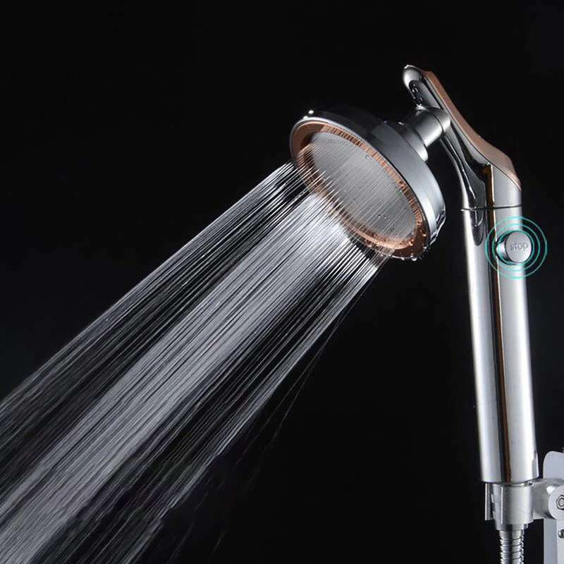 

Bathroom Shower Head Adjustable High Pressure Shower One-key Stop Water Massage Eco Shower Bathroom Accessories