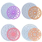 Сделай сам с украшением в виде кристаллов эпоксидная смола, Форма ювелирных изделий цветочным узором Coaster силиконовая форма для ювелирных изделий плесень ювелирные изделия аксессуары