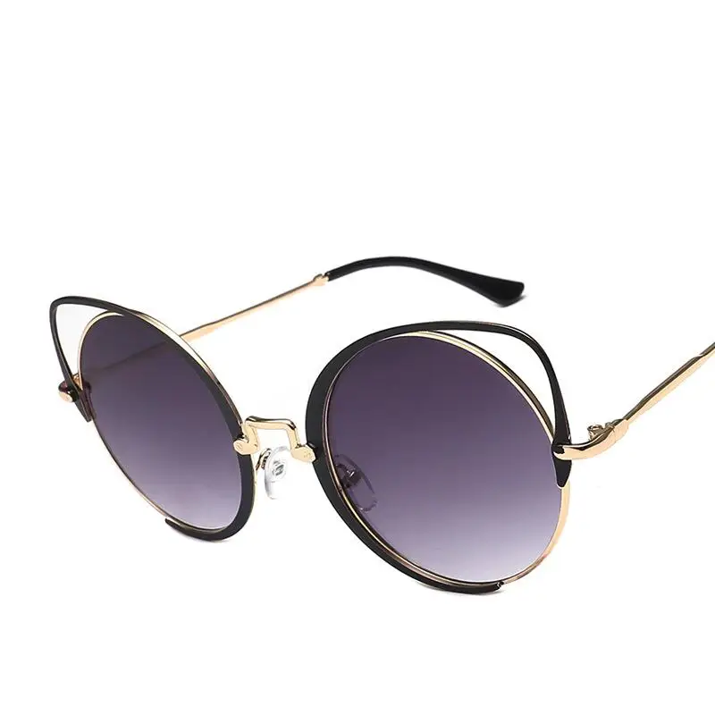 

TEENYOUN New Fashion Brand Designer Cat Eye Women Sunglasses Female Gradient Points Metal Sun Glasses Oculos feminino de sol