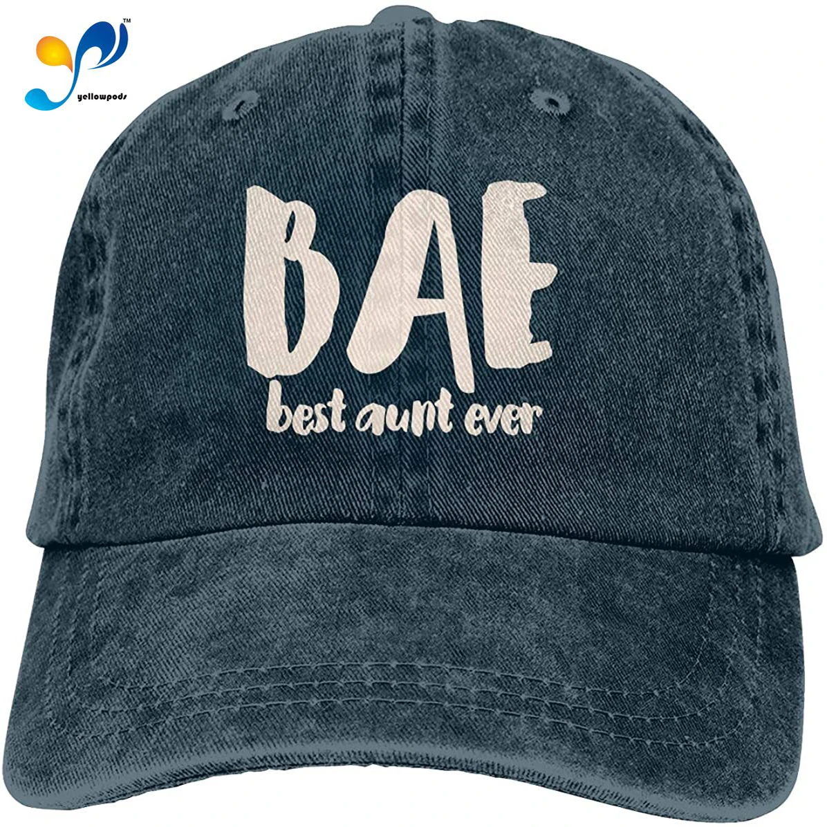 

Denim Cap Bae Best Aunt Ever Baseball Dad Cap Adjustable Classic Sports For Men Women Hat