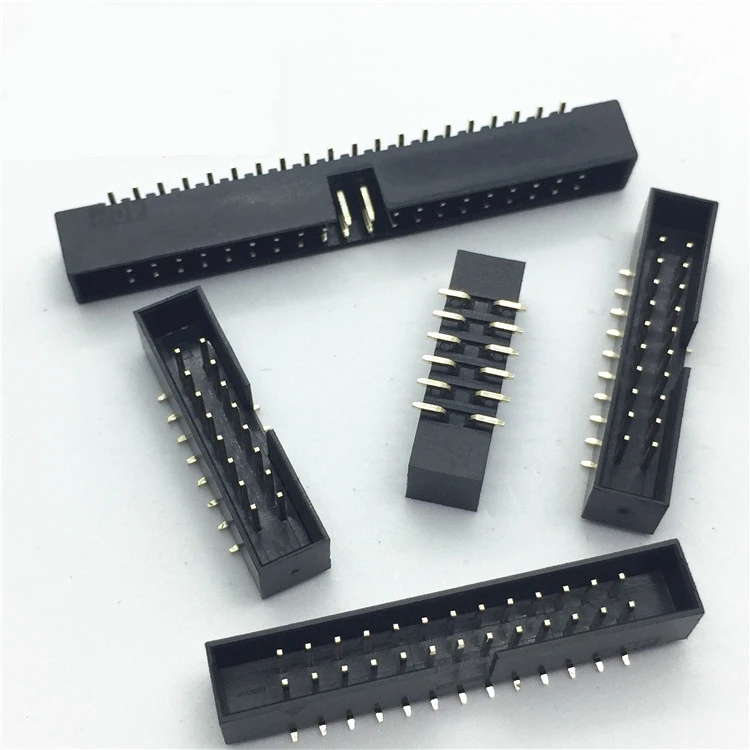 5 шт. SMT 2*5/7/8/10/20 PIN 2 0 мм Штекерный разъем прямая плата idc коннектор PCB двухрядный SMD