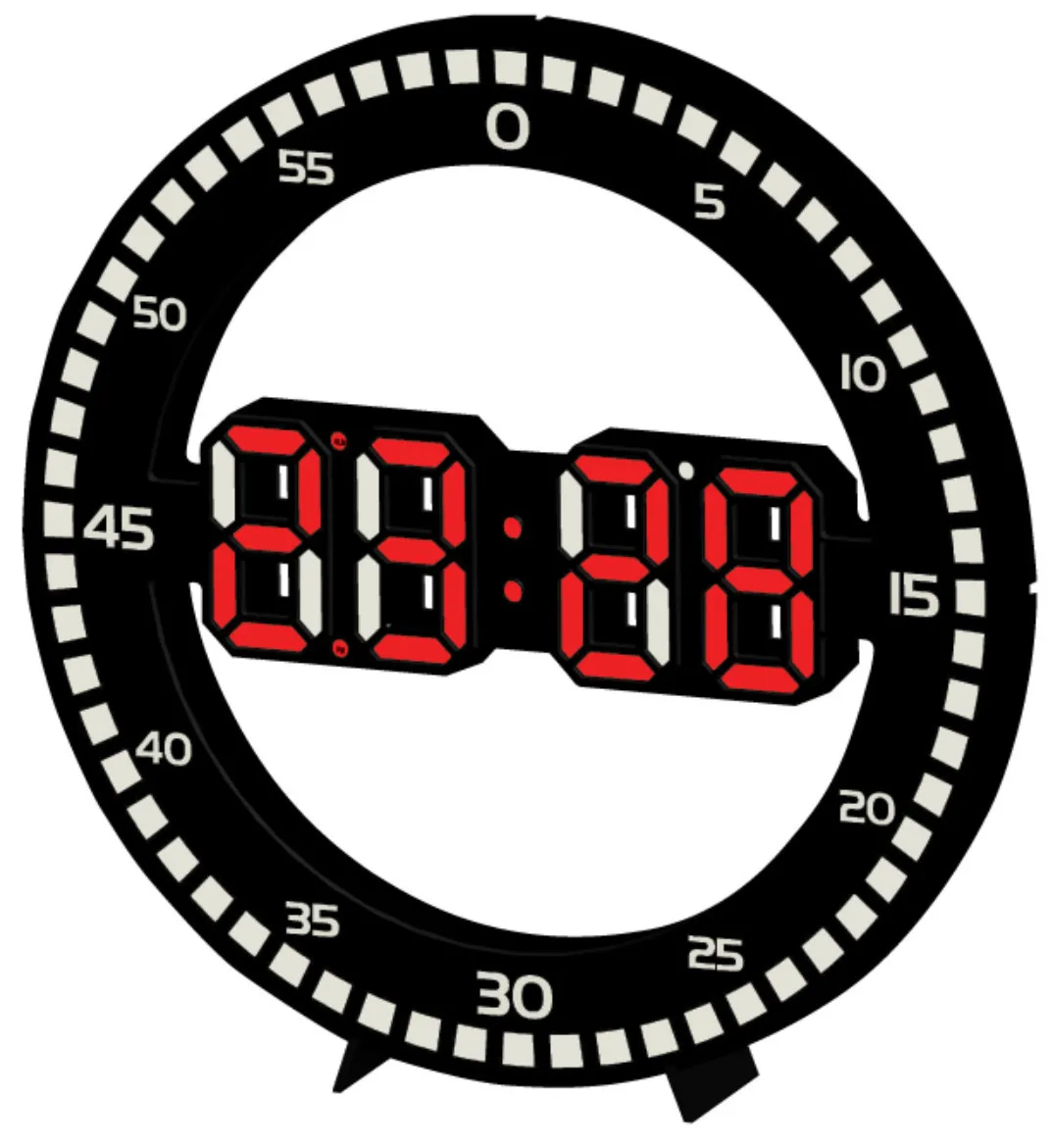 

Светодиодные 3d технологии, светящиеся цифровые электронные бесшумные настенные часы с температурой и датой, многофункциональные часы с се...