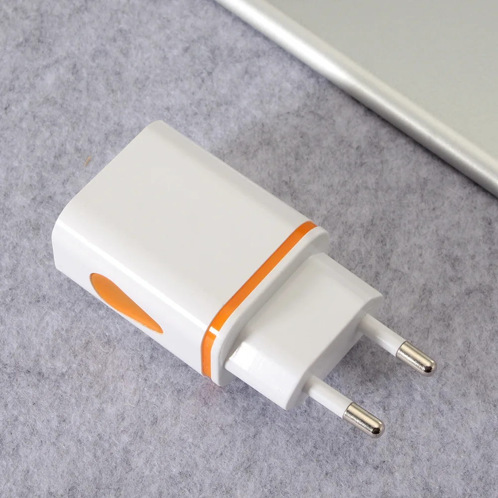 Европейский США штекер AdapterAmerican Универсальный Великобритании США в ЕС AC 2.1A путешествия адаптеры питания Конвертер электрическое зарядное устройство штекер - Цвет: orange