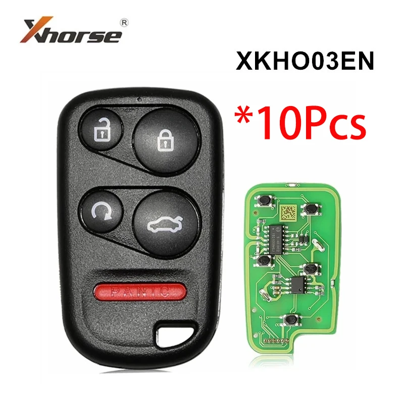 

Универсальный пульт дистанционного управления Xhorse для ключа VVDI, ключ с дистанционным запуском и кнопкой багажника для ключа VVDI2, 10 шт.