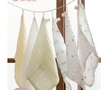 

Baby saliva towel bib cotton baby small square towel newborn towel baby wash towel gauze
