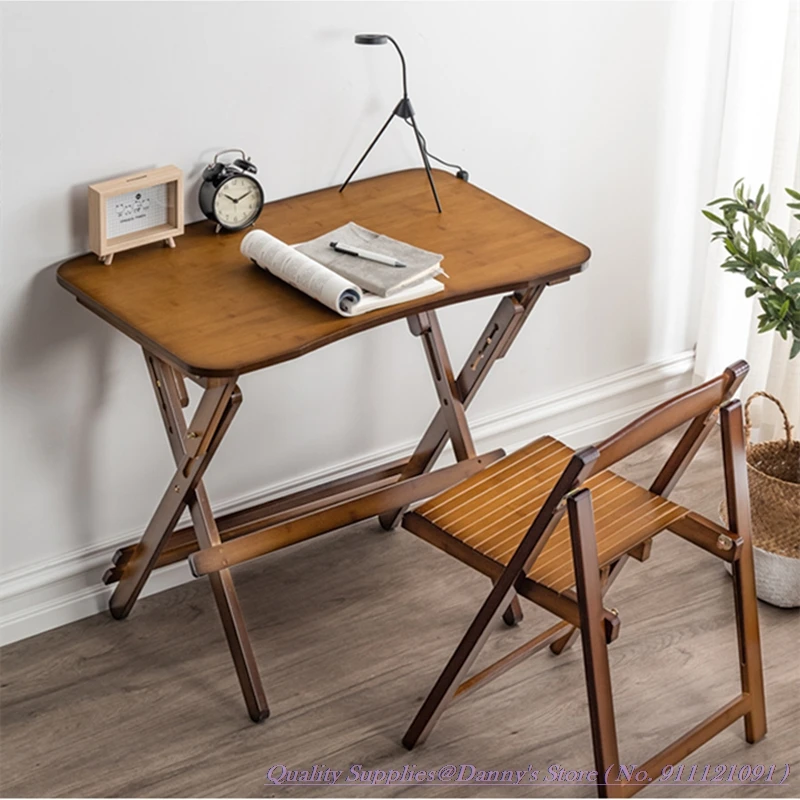 80x50x71cm Bamboo Desk Children Study Table PrimarySchool Student Homework Folding Household Raisable Small | Мебель