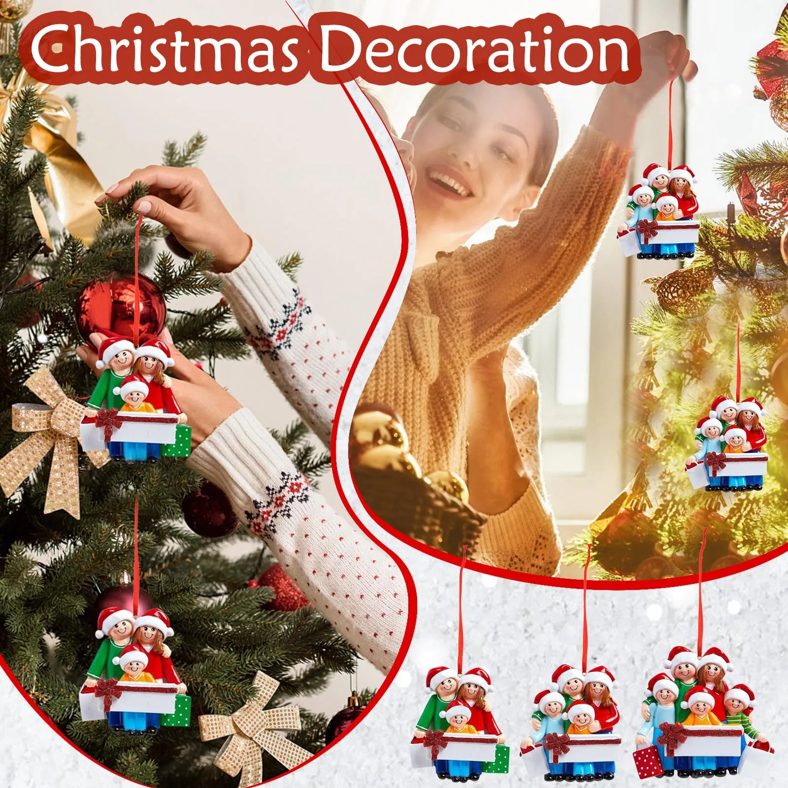 

Christmas Family Diy Name Hanging Blessings Pendant Pendant Gift Drop Pendant Christmas Home Decoration Xmas Navidad 2022