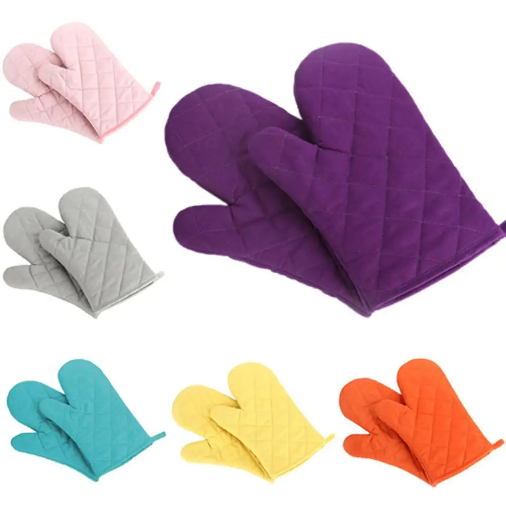 

Cotton Glove Fashion Multicolor High Temperature Resistant Tray Dish Bowl Holder Oven Potholder Kitchen Hand Mitts Bakeware New