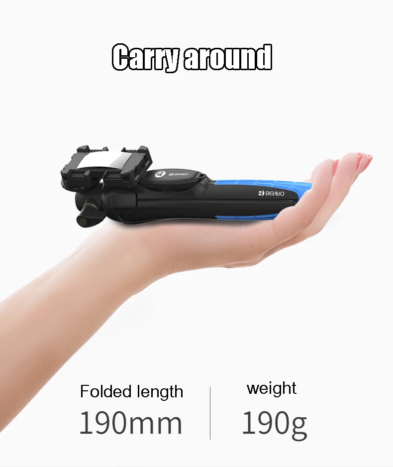 Мини штатив и селфи палка Benro MK10P Bluetooth пульт для Gopro смартфонов|Штативы| |