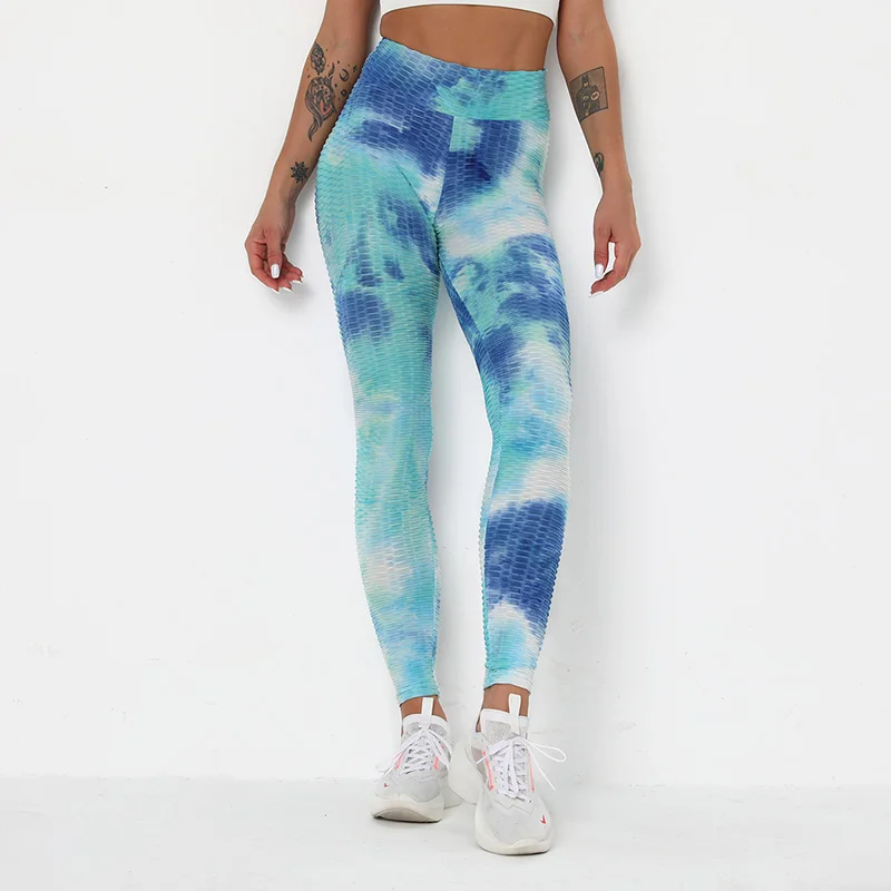 

Sexy Leggings Women Fitness Gym Fold Sports Pants Elastic Legging Slim Hip Push Up Female Workout running Yoga Tights