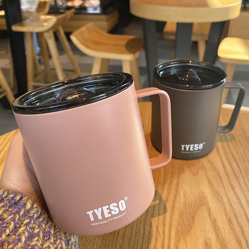 

Simple Built-In Stainless Steel Vacuum Flask Creative Coffee Cup Office Leisure Cold Soak Cup Couple Ceramic Mug