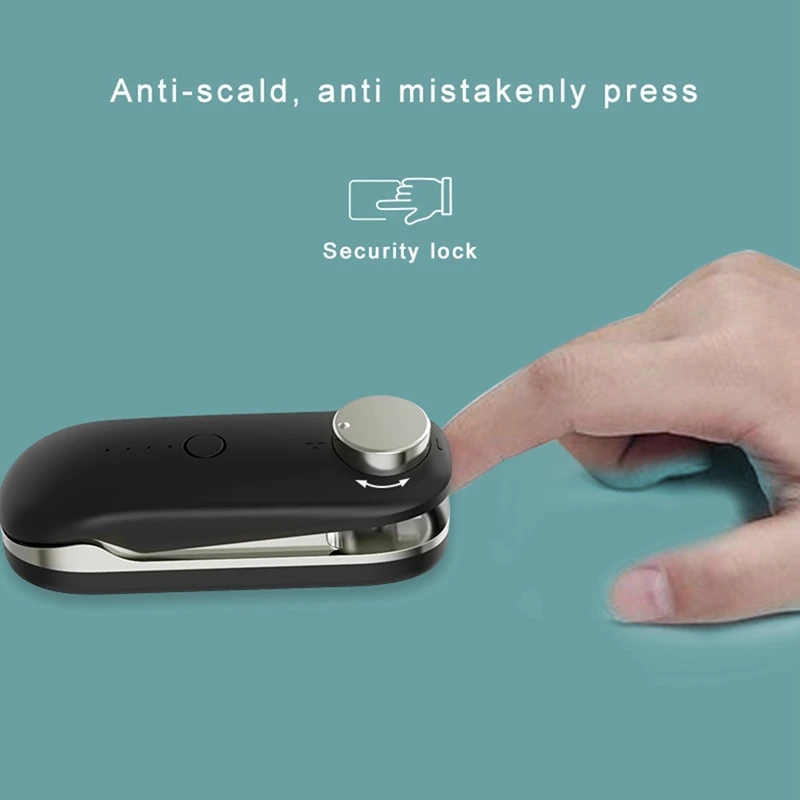 Мини-герметик для пакетов портативный с зарядкой от USB | Бытовая техника