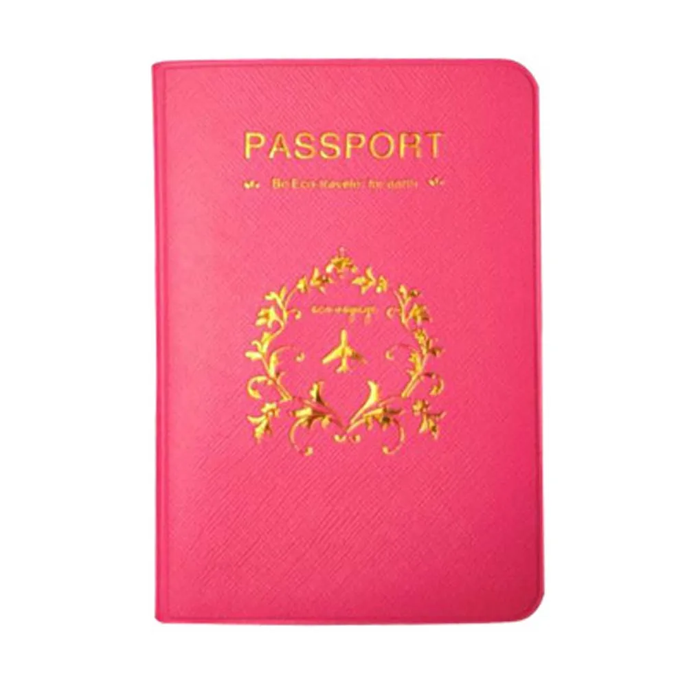 Rose red Карта мира, держатель для паспорта, Обложка для паспорта, чехол для карт и удостоверений, сумка, папка для документов, сумка, аксессуары для путешествий - Цвет: Rose red