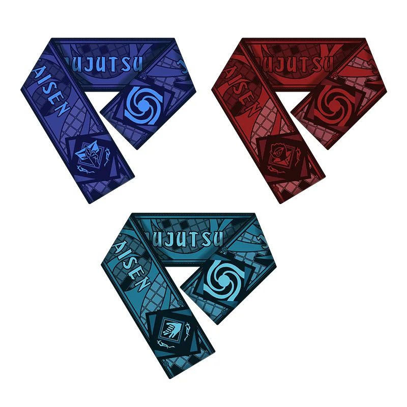 

Anime Jujutsu Kaisen Fashion Scarves Neck Scarf Yuji Itadori Gojo Satoru Fushiguro Megumi Autumn Winter Warm Neckerchief Gift