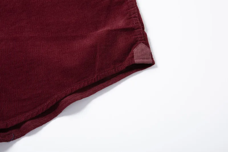 8XL 5XL 6xl осень/зима теплое качество хлопок вельвет с длинным рукавом Кнопка Воротник Смарт повседневные рубашки для мужчин удобные