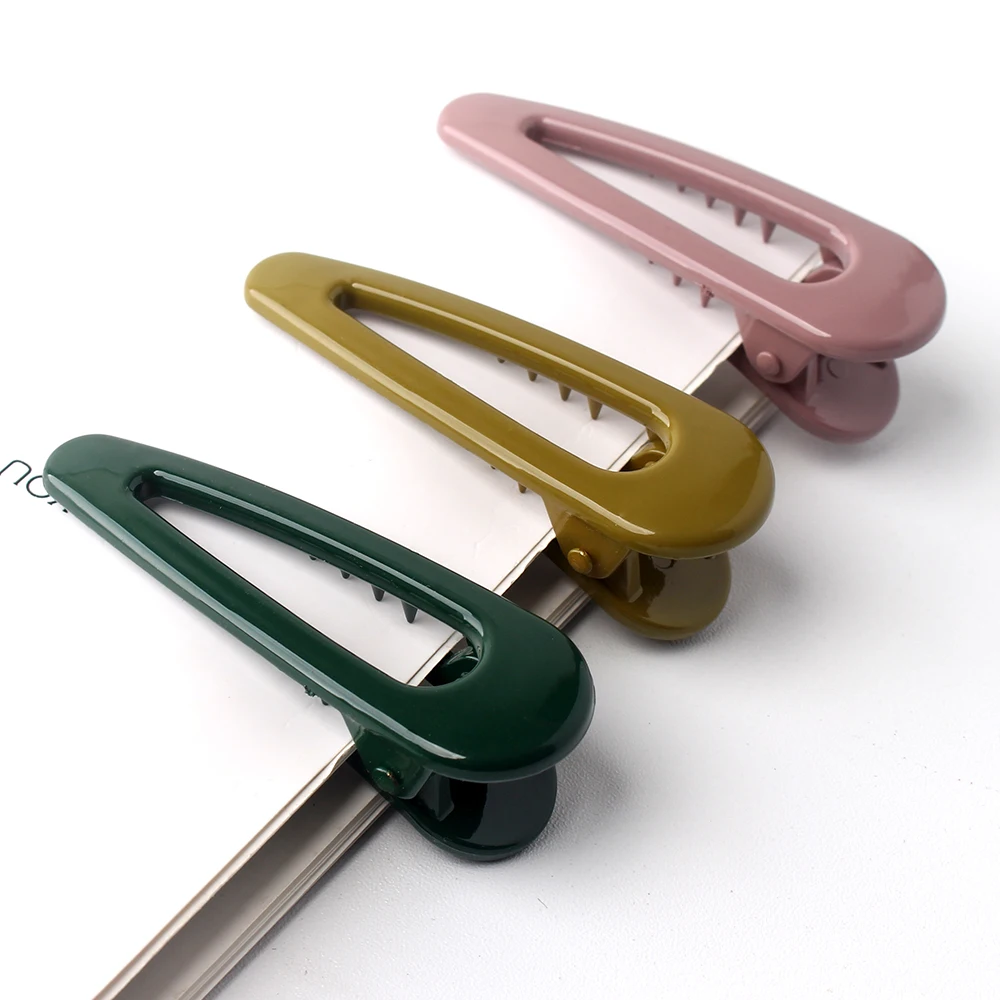 1 шт. трендовые парикмахерские пластиковые заколки для волос зажимы